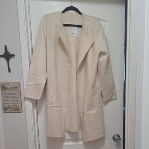 Elegant Cream Women's Trench Coat